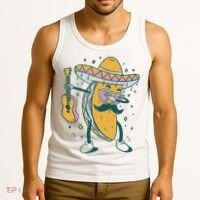 Dabbing Fiesta Taco Tank Top thumb 3