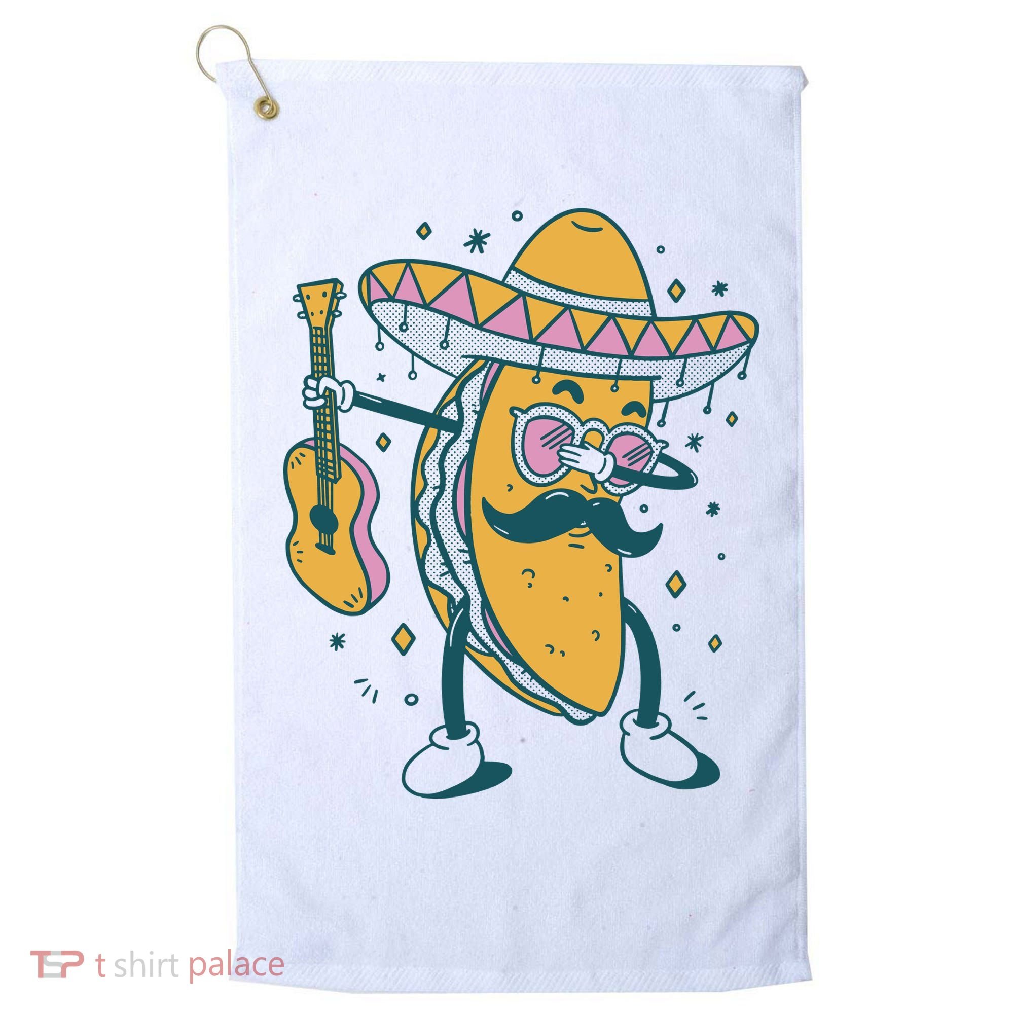 Dabbing Fiesta Taco Golf Towel