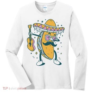 Dabbing Fiesta Taco Women's Long Sleeve Shirt