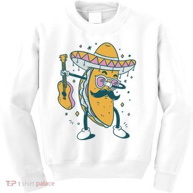 Dabbing Fiesta Taco Kids Sweatshirt