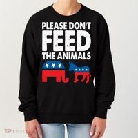 Dont Feed The Animal Libertarian Political Women's Sweatshirt thumb 0