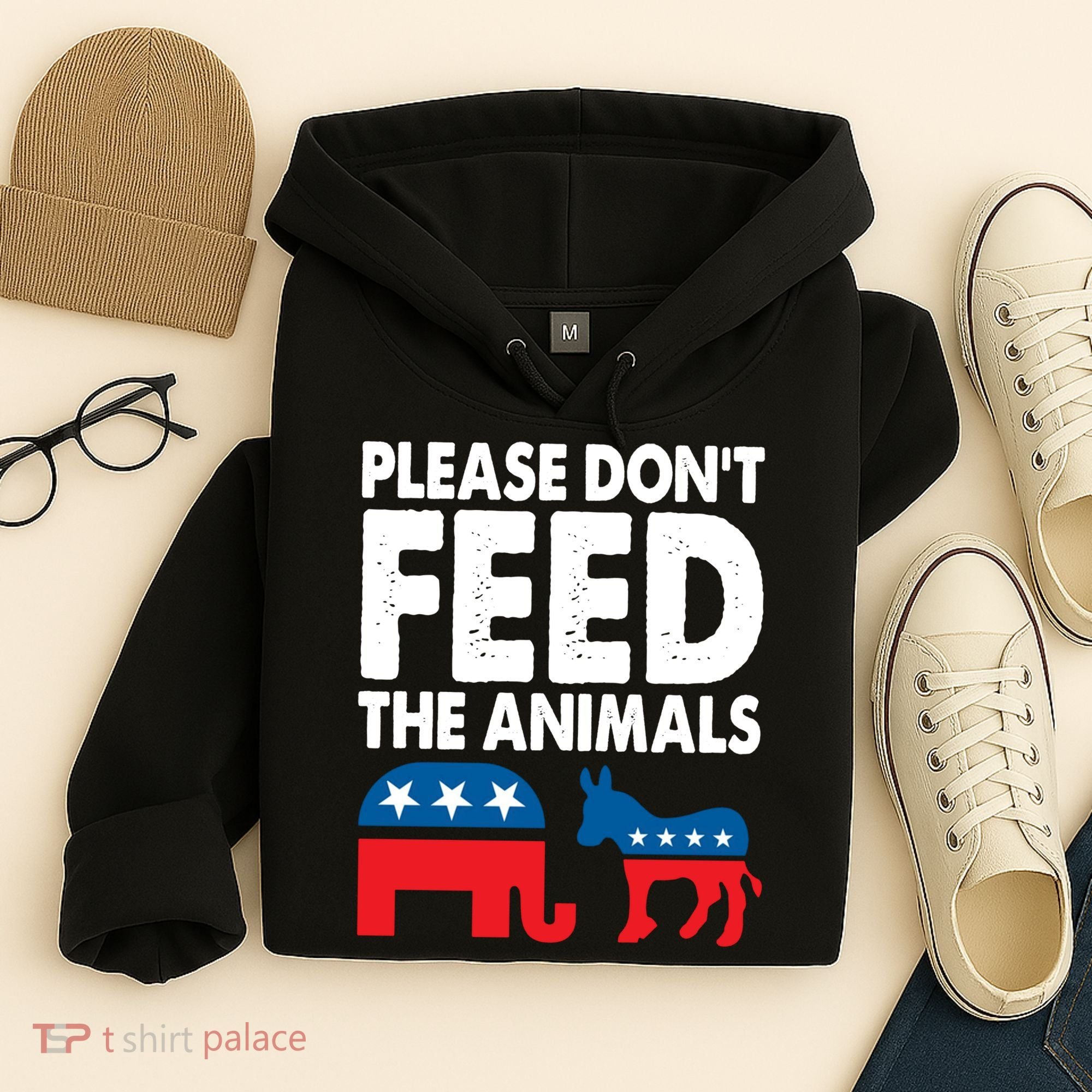 Dont Feed The Animal Libertarian Political Hoodie