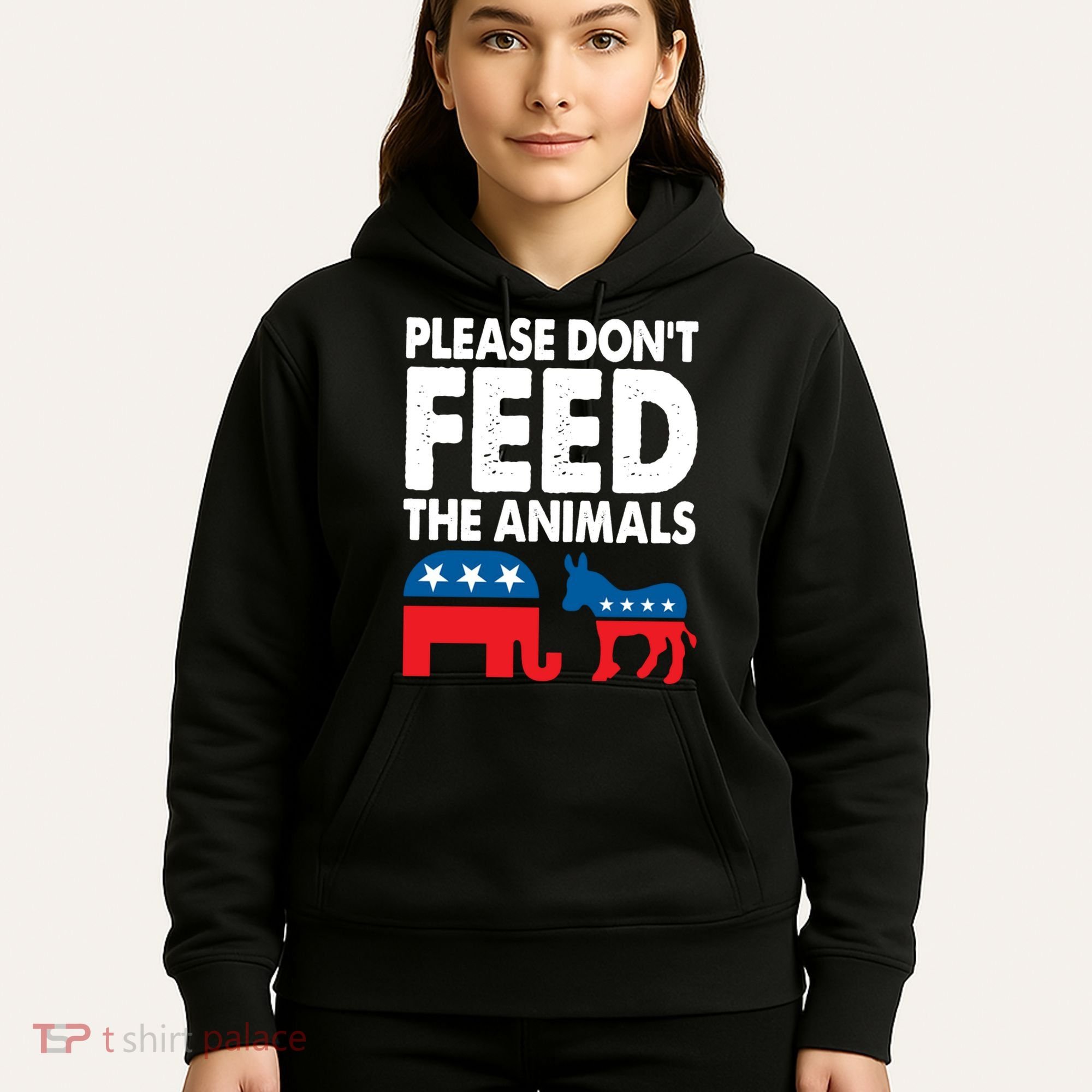 Dont Feed The Animal Libertarian Political Hoodie