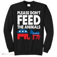 Dont Feed The Animal Libertarian Political Sweatshirt thumb 0