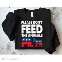 Dont Feed The Animal Libertarian Political Sweatshirt thumb 2