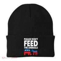 Dont Feed The Animal Libertarian Political Beanie thumb 0