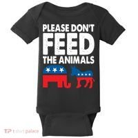 Dont Feed The Animal Libertarian Political Baby Bodysuit thumb 0