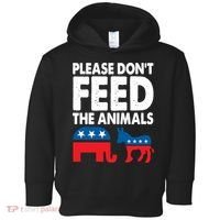 Dont Feed The Animal Libertarian Political Toddler Hoodie thumb 0