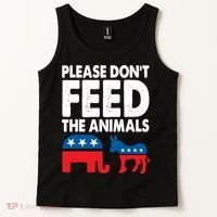 Dont Feed The Animal Libertarian Political Tank Top thumb 2