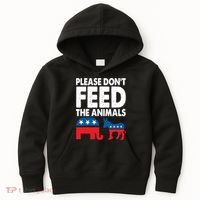 Dont Feed The Animal Libertarian Political Kids Hoodie thumb 0