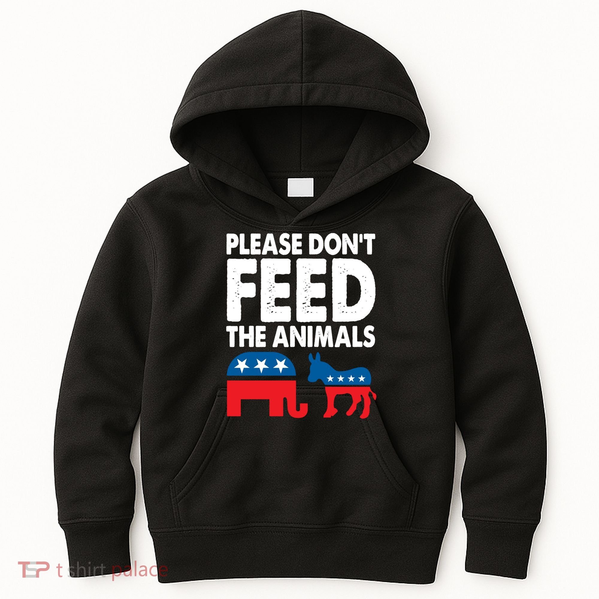Dont Feed The Animal Libertarian Political Kids Hoodie