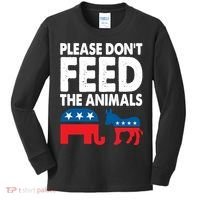 Dont Feed The Animal Libertarian Political Kids Long Sleeve Shirt thumb 0