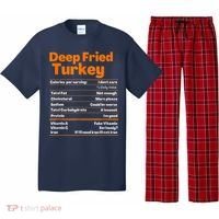 Deep Fried Turkey Shirt Thanksgiving Nutrition Facts Tee Pajama Set thumb 0