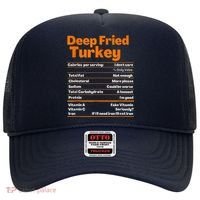 Deep Fried Turkey Shirt Thanksgiving Nutrition Facts Tee Hat thumb 0
