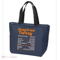 Deep Fried Turkey Shirt Thanksgiving Nutrition Facts Tee Tote Bag thumb 3