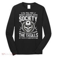 Drink From The Skull Of Your Enemies Wrong Society Long Sleeve Shirt thumb 0