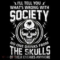 Drink From The Skull Of Your Enemies Wrong Society Sweatshirt thumb 3