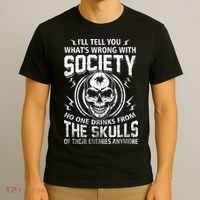 Drink From The Skull Of Your Enemies Wrong Society T-Shirt thumb 3