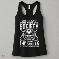 Drink From The Skull Of Your Enemies Wrong Society Women's Tank Top thumb 3