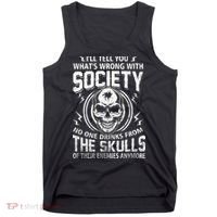 Drink From The Skull Of Your Enemies Wrong Society Tank Top thumb 0