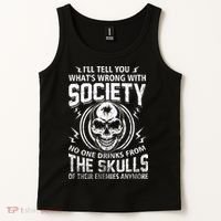 Drink From The Skull Of Your Enemies Wrong Society Tank Top thumb 2