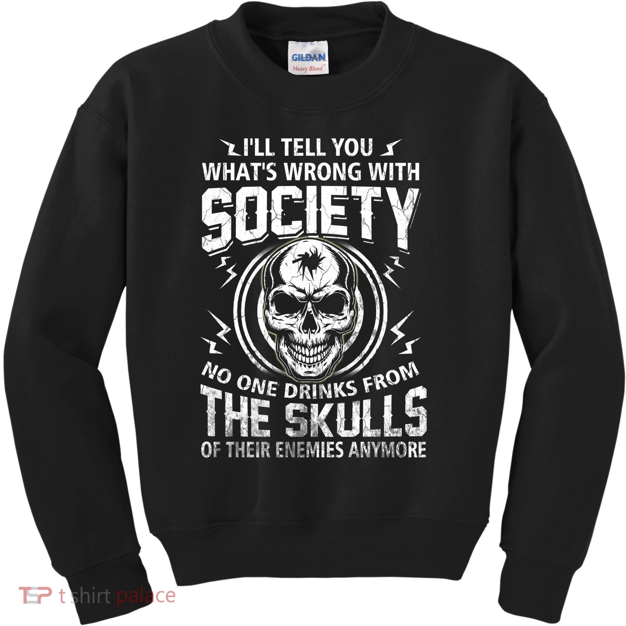 Drink From The Skull Of Your Enemies Wrong Society Kids Sweatshirt