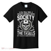 Drink From The Skull Of Your Enemies Wrong Society Kids T-Shirt thumb 0