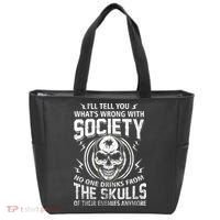 Drink From The Skull Of Your Enemies Wrong Society Tote Bag thumb 0