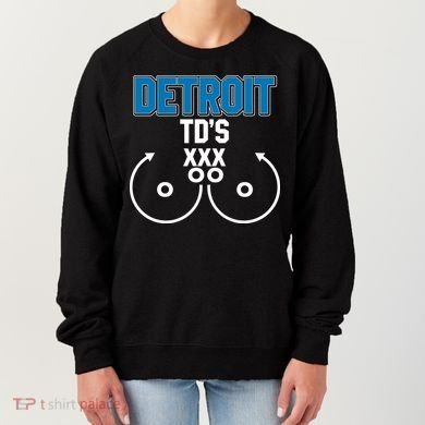 Detroit Football TD's Touchdowns Women's Sweatshirt