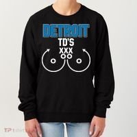Detroit Football TD's Touchdowns Women's Sweatshirt thumb 0