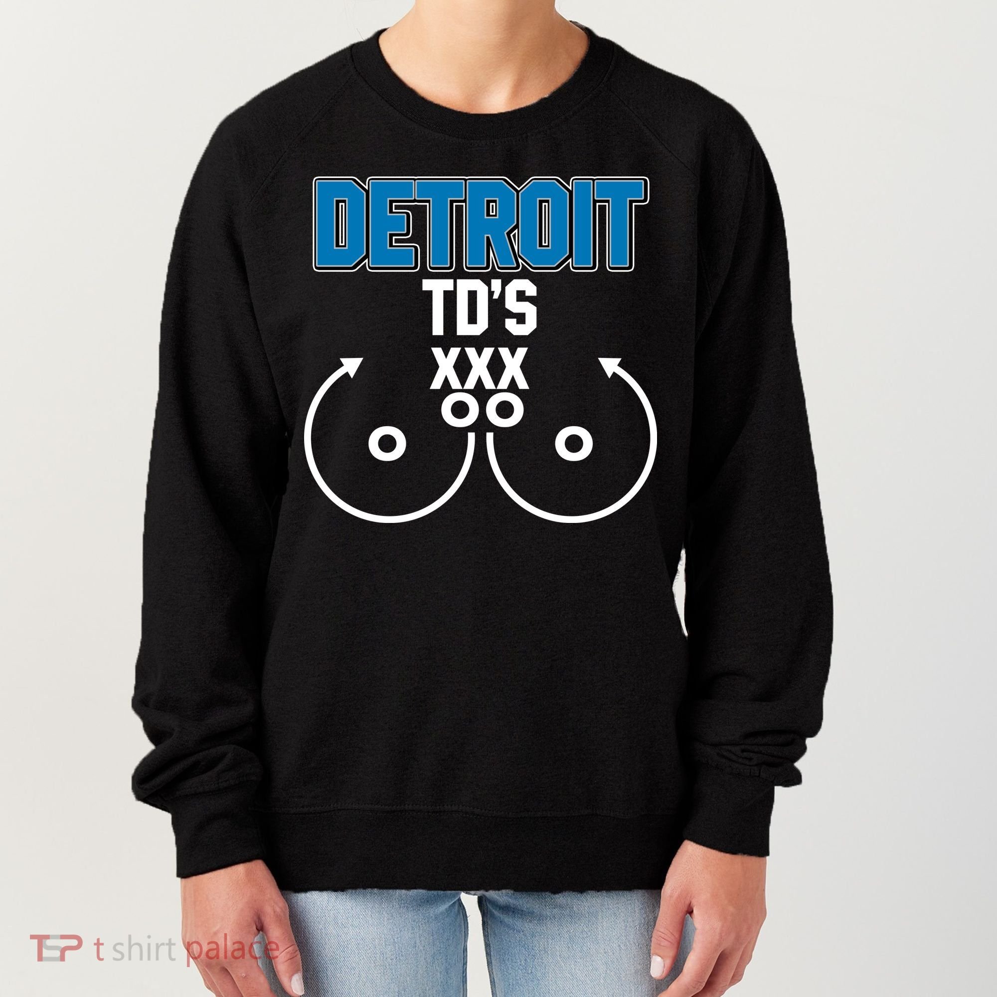 Detroit Football TD's Touchdowns Women's Sweatshirt