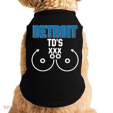 Detroit Football TD's Touchdowns Doggie Tank