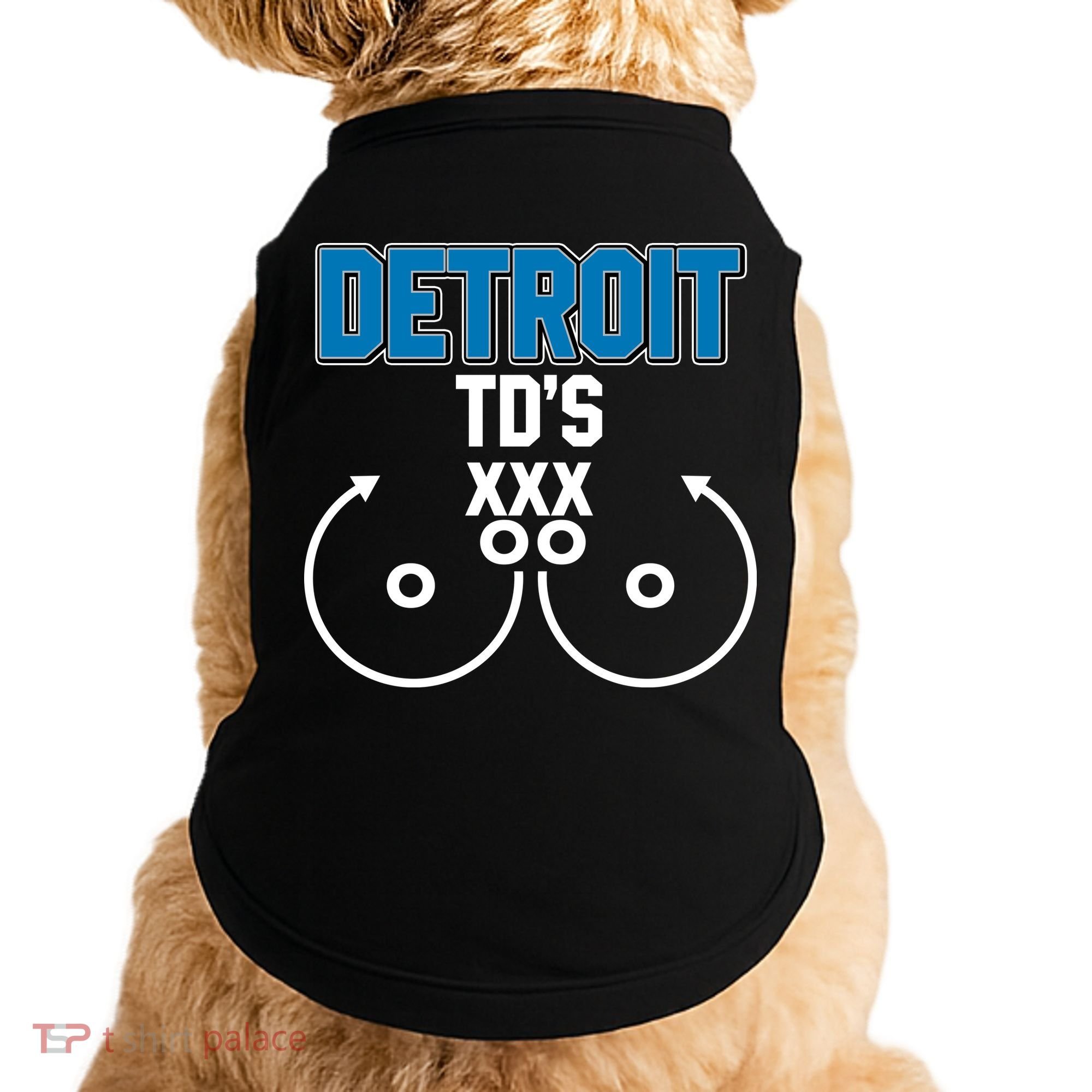 Detroit Football TD's Touchdowns Doggie Tank