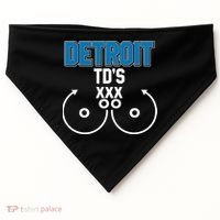 Detroit Football TD's Touchdowns USA-Made Doggie Bandana thumb 0