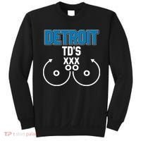 Detroit Football TD's Touchdowns Sweatshirt thumb 0