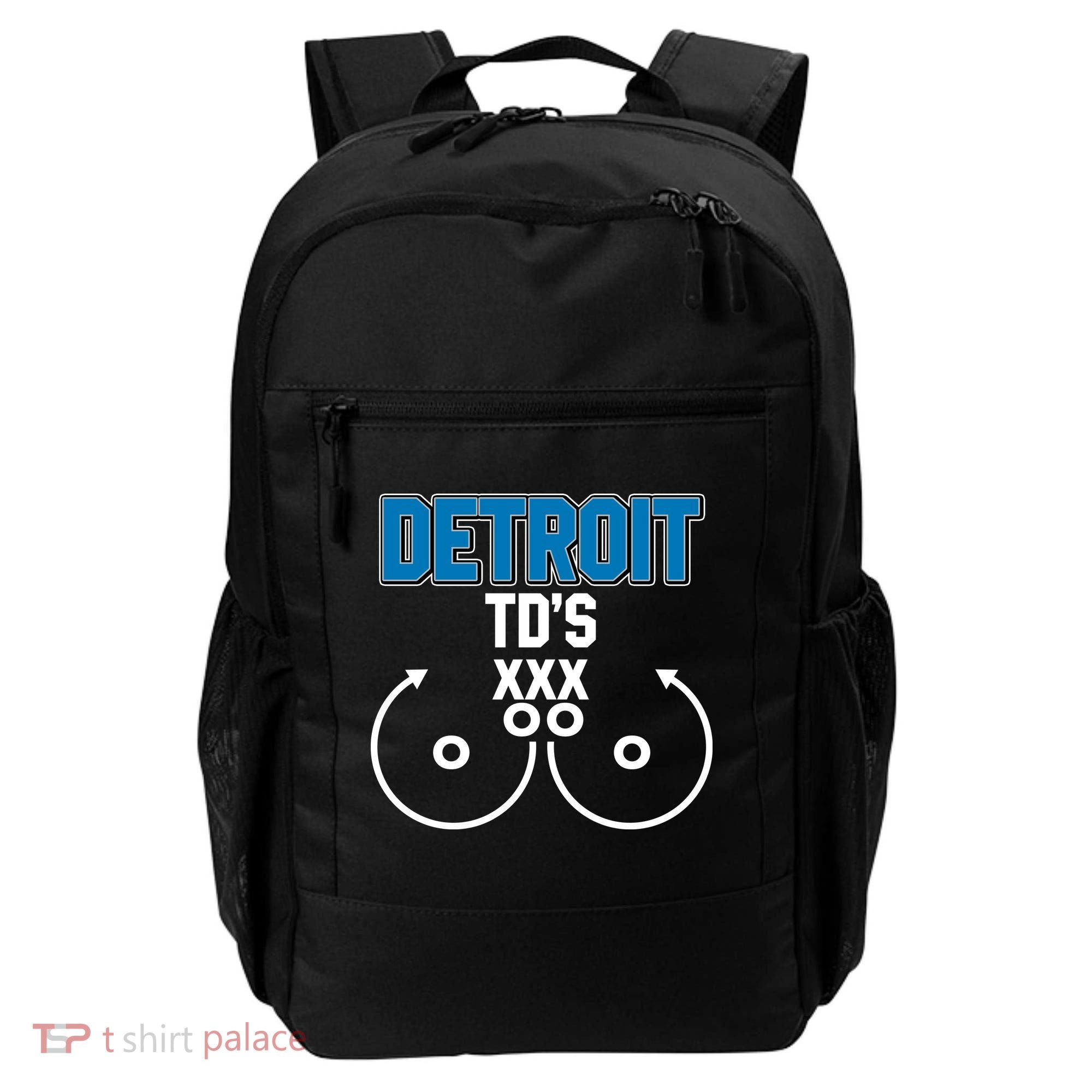 Detroit Football TD's Touchdowns Backpack