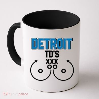 Detroit Football TD's Touchdowns Coffee Mug