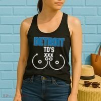 Detroit Football TD's Touchdowns Women's Tank Top thumb 2