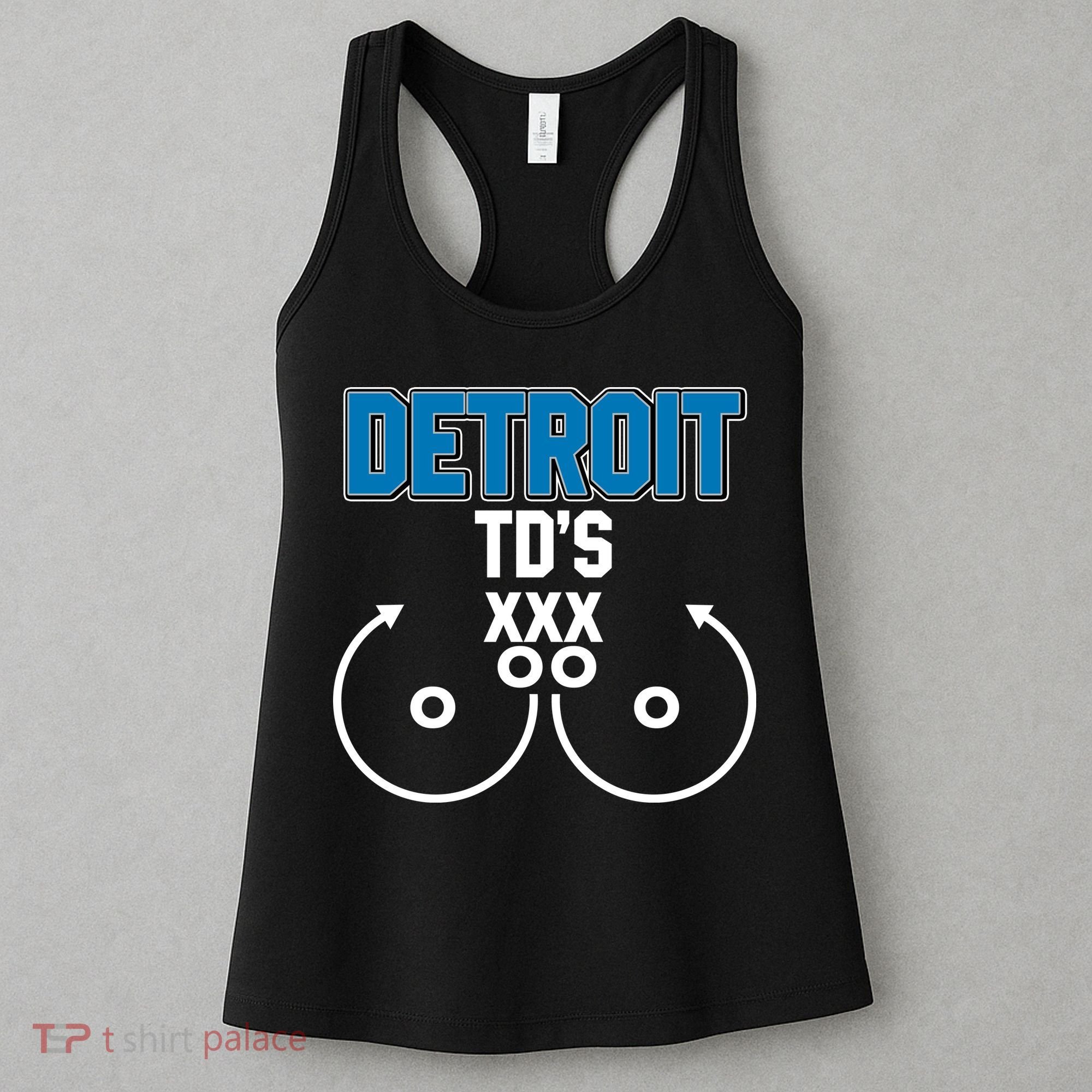 Detroit Football TD's Touchdowns Women's Tank Top