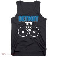 Detroit Football TD's Touchdowns Tank Top thumb 0
