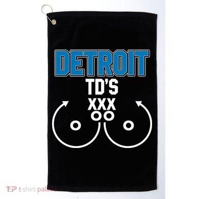 Detroit Football TD's Touchdowns Golf Towel