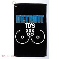 Detroit Football TD's Touchdowns Golf Towel thumb 0