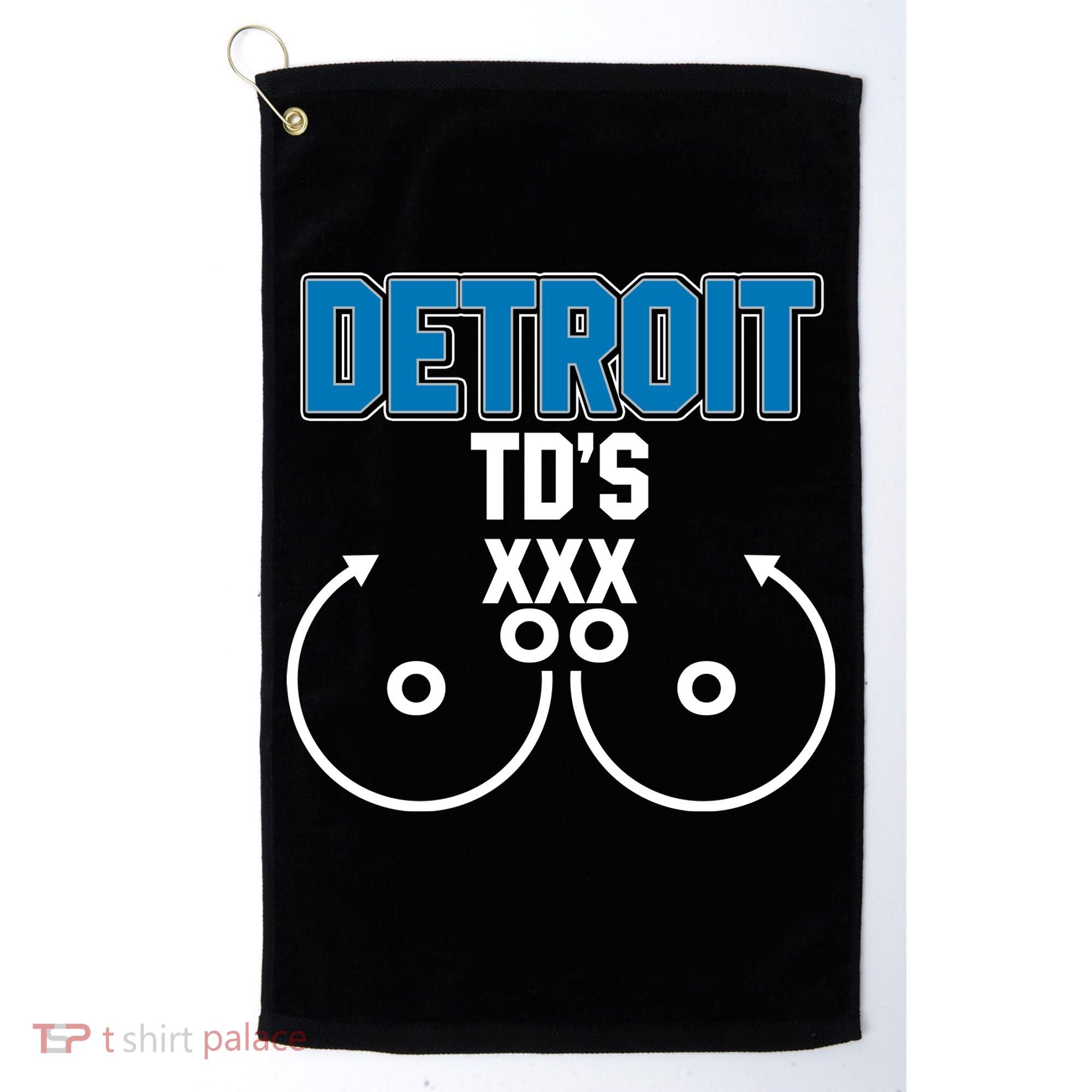 Detroit Football TD's Touchdowns Golf Towel