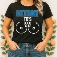 Detroit Football TD's Touchdowns Women's T-Shirt thumb 2