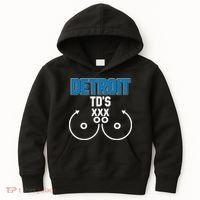Detroit Football TD's Touchdowns Kids Hoodie thumb 0