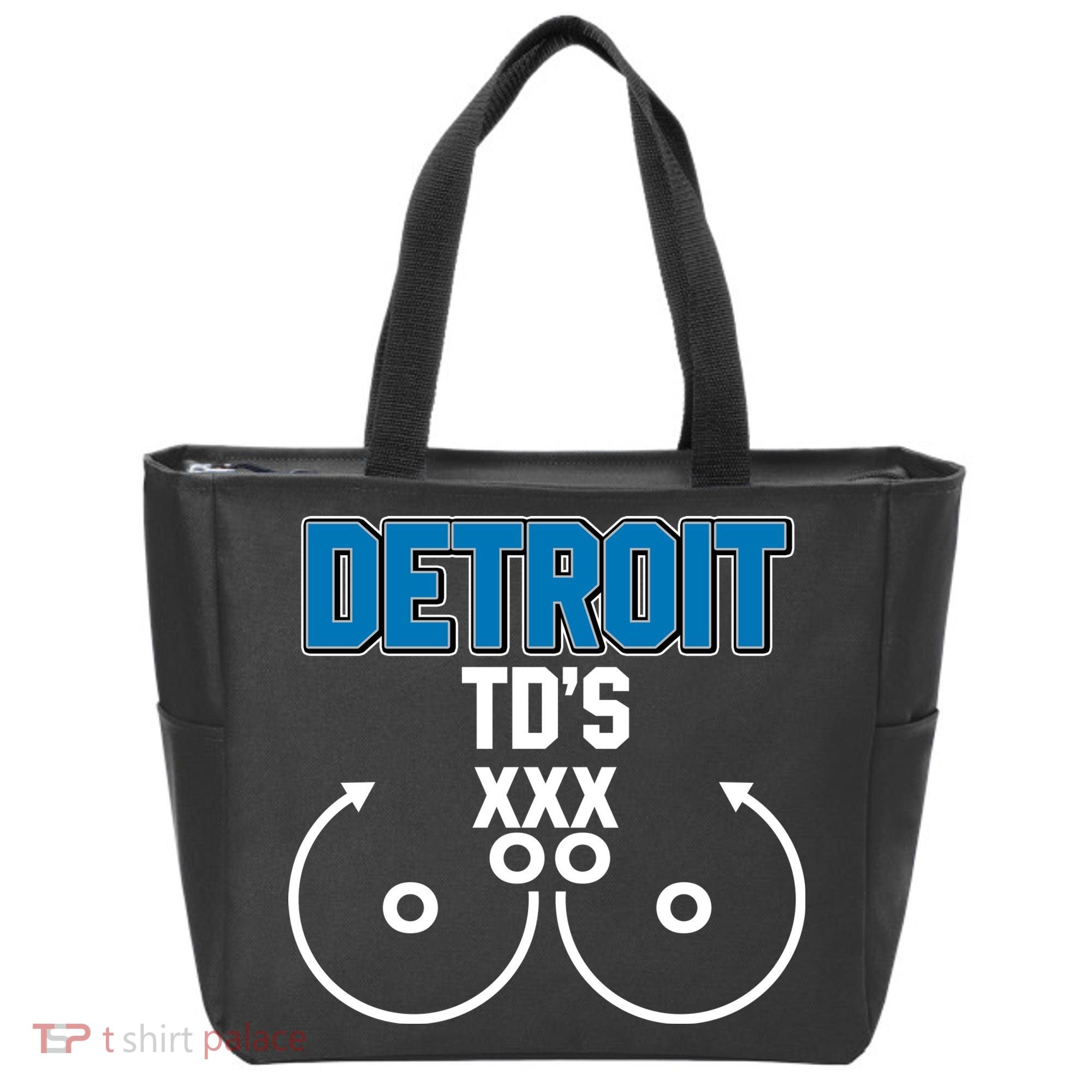 Detroit Football TD's Touchdowns Tote Bag