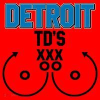 Detroit Football TD's Touchdowns Santa Hat thumb 1