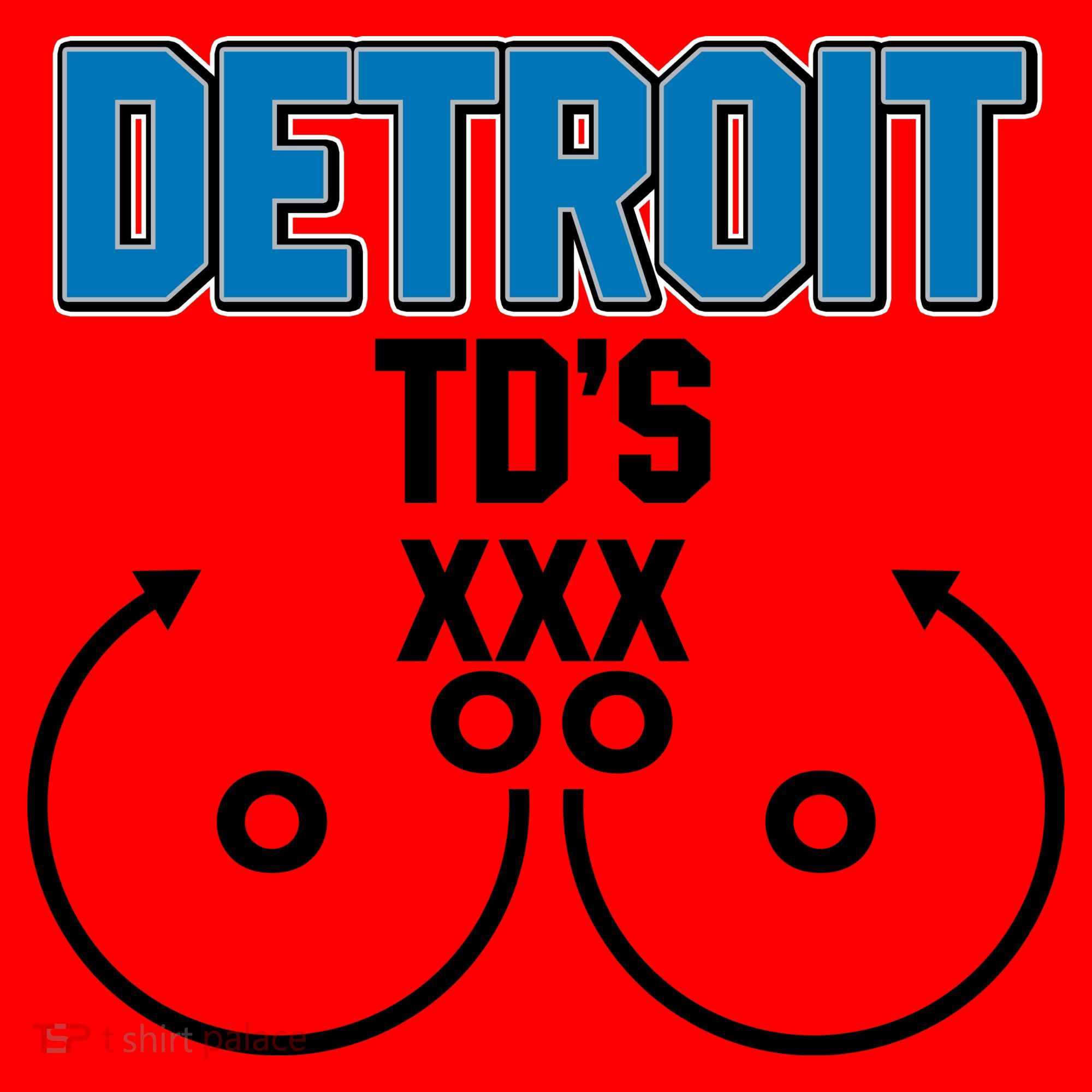 Detroit Football TD's Touchdowns Santa Hat