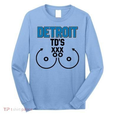 Detroit Football TD's Touchdowns Long Sleeve Shirt