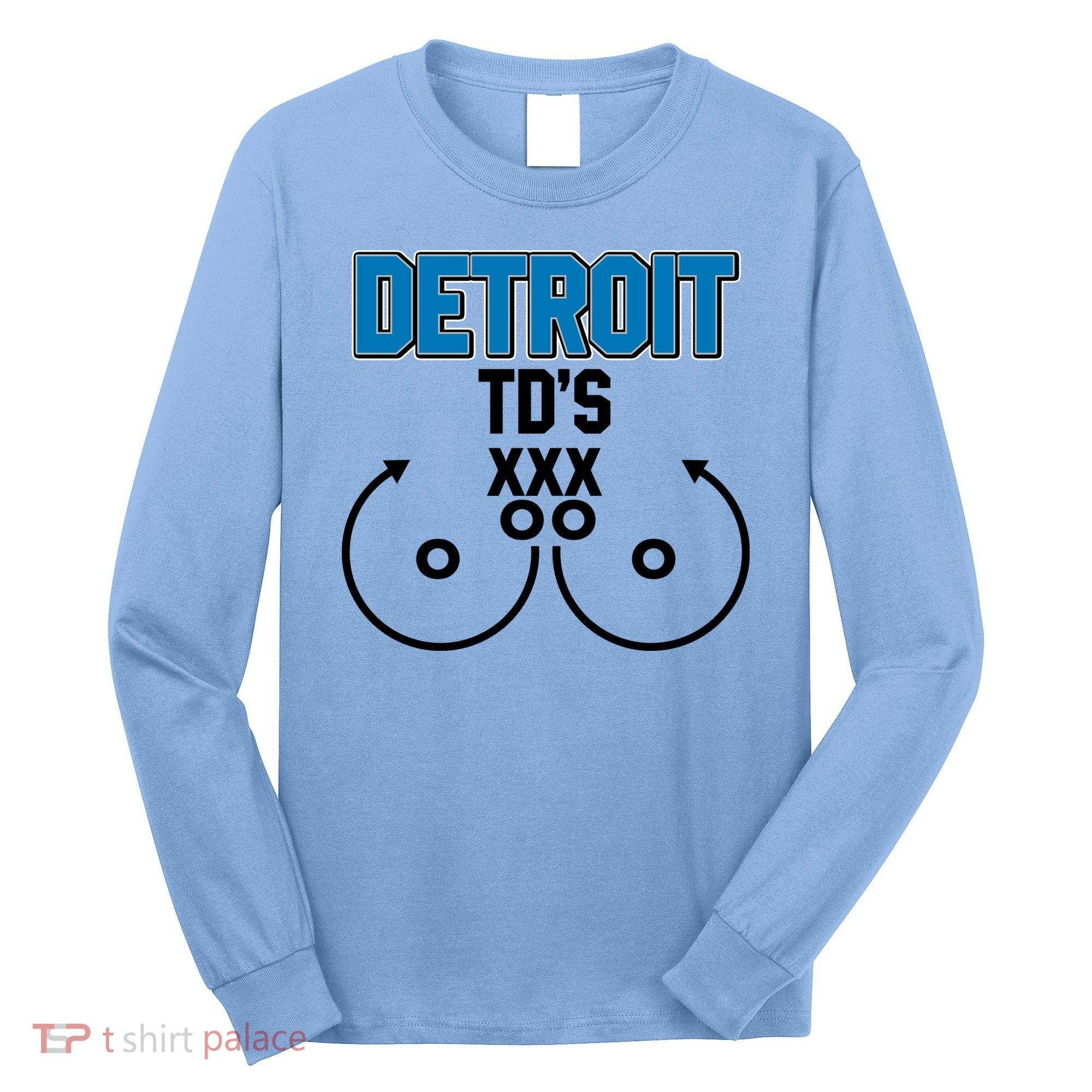 Detroit Football TD's Touchdowns Long Sleeve Shirt
